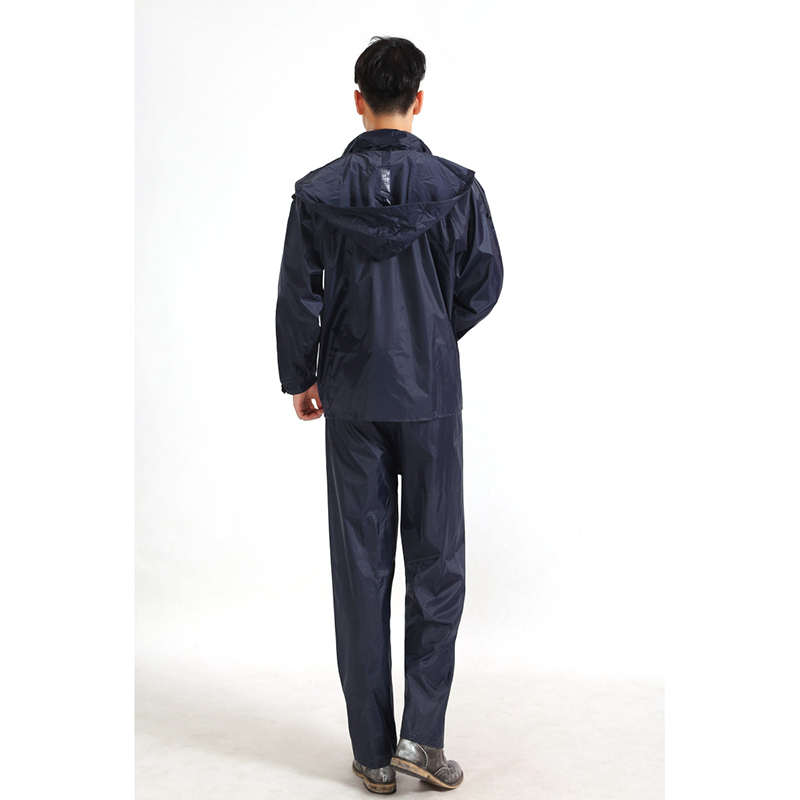 桂安防风防雨男式分体式成人加厚双层薄款雨衣秋冬水衣套装（ M L XL XXL XXXL码可选）