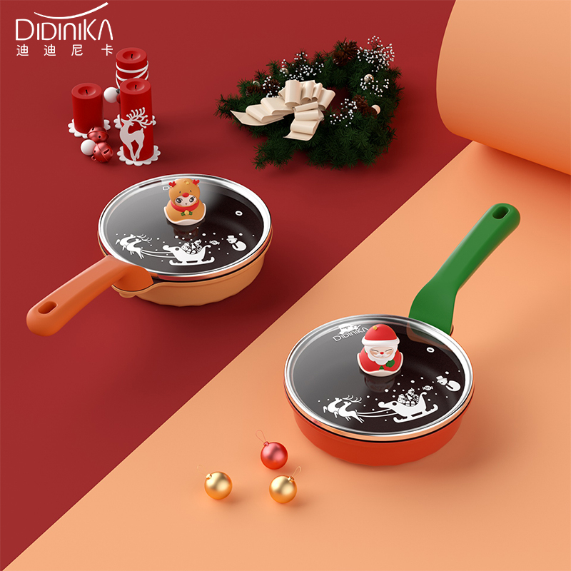 didinika陶瓷锅小奶锅家用燃气煎煮一体不粘婴儿童辅食锅迪迪尼卡