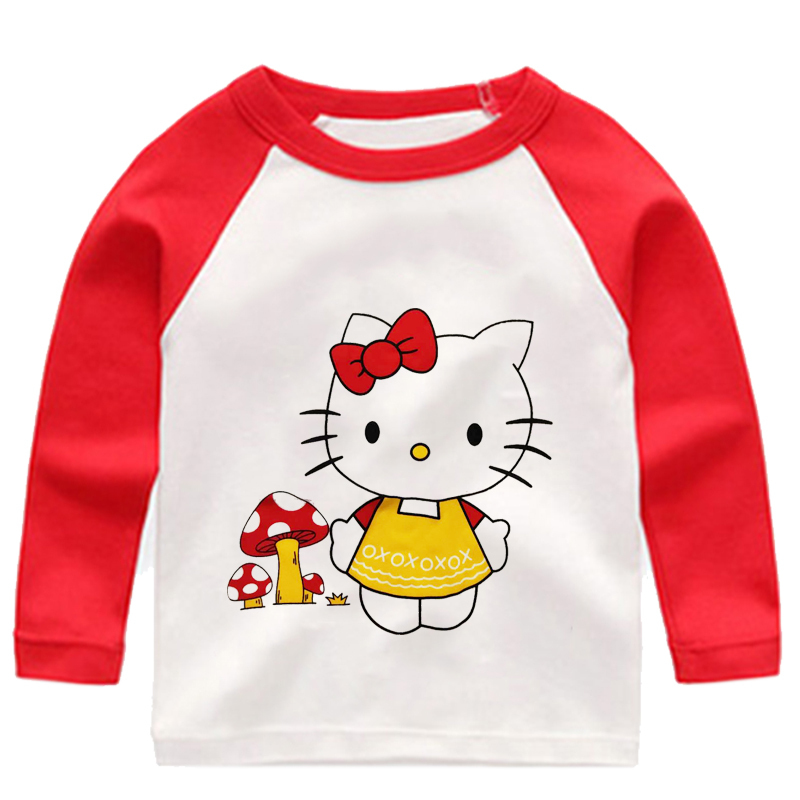 七色王国儿童长袖t恤棉春秋装宝宝秋款女孩男童童装体恤女童打底衫