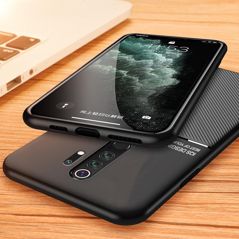 安美宝 红米note8手机壳note8pro男士商务套redmi硅胶防摔redminote创意超薄磨砂女款潮牌新
