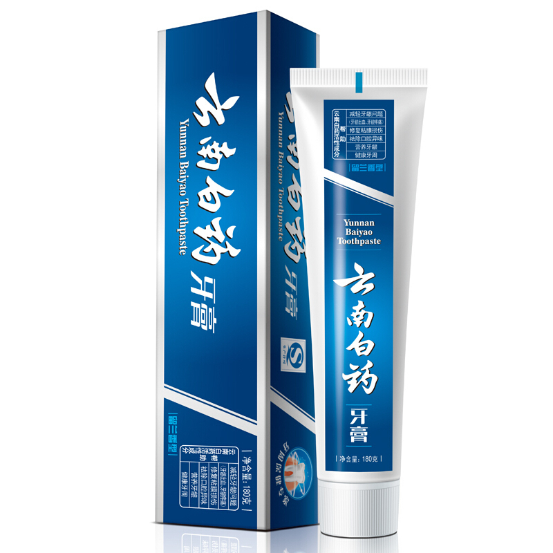云南白药(YUNNANBAIYAO) (BY)留兰香型 180g 牙膏(计价单位:支)