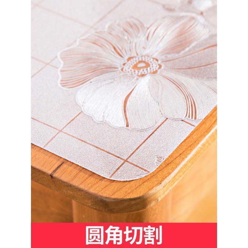 家柏饰(CORATED)水晶板透明桌垫pvc软玻璃桌布防水防烫塑料台布餐桌垫正方形胶垫高清大图