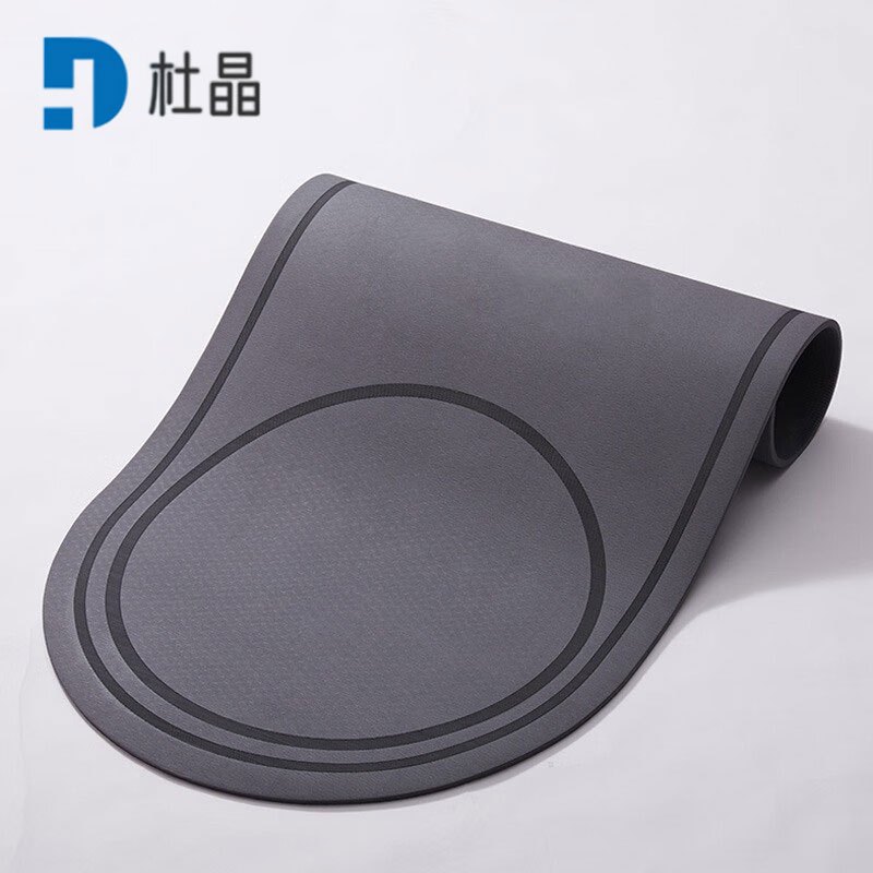 杜晶跳绳垫瑜伽室内健身TPE跳操垫舞蹈缓冲垫运动隔音减震家用防滑垫减震跳绳垫-灰色 1400*600*8mm
