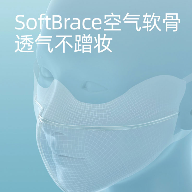 蕉下腮红防晒口罩3d护眼角防紫外线立体夏遮脸女防尘防风开车面罩高清大图