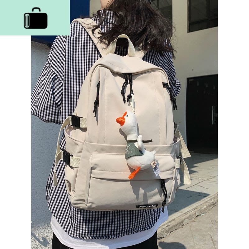 双肩包2020年新款百搭防水大容量背包男韩版高中学生初中生书包女NEW LAKE图片