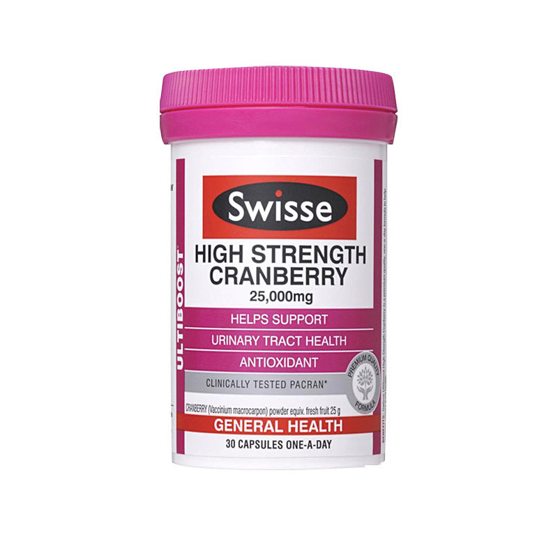 高浓缩蔓越莓胶囊30粒 Swisse瑞思 补气养血 女性妇科泌尿系统保健[海外购 澳洲直邮]