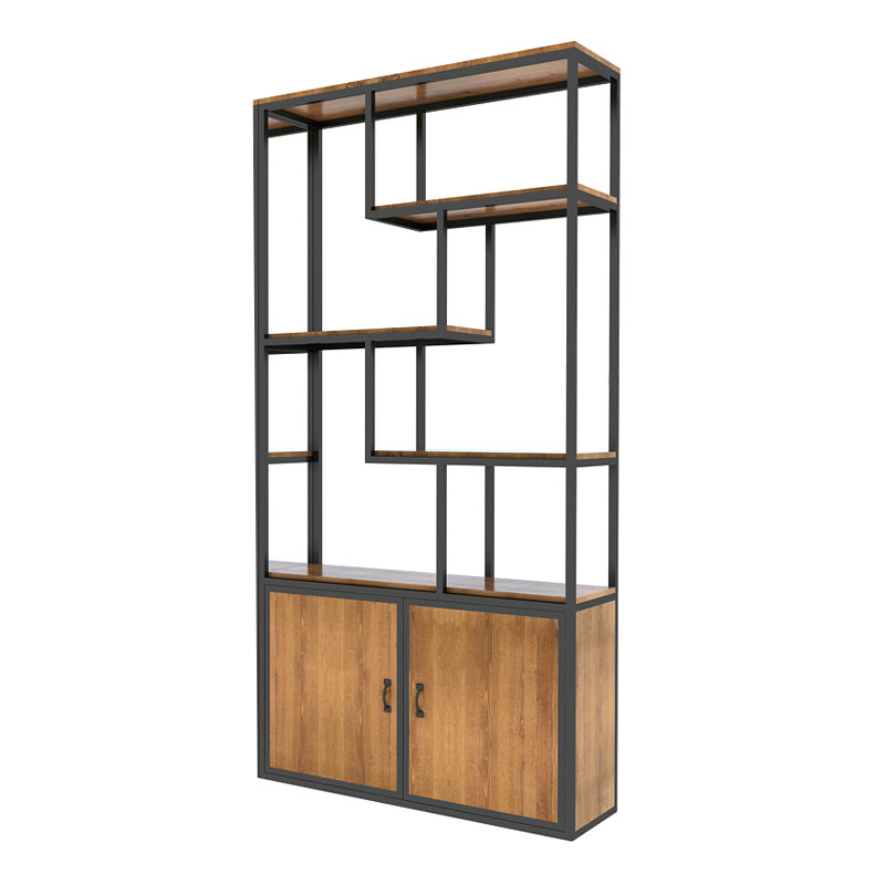 东业家具 展柜博古架J-01展示架 1000*400*2000 个 棕色