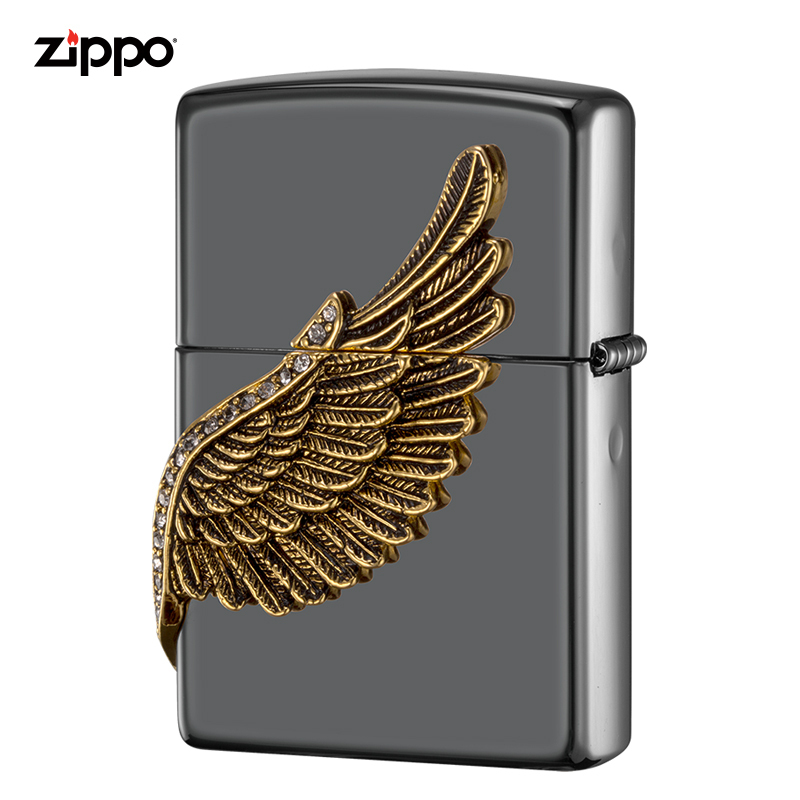 ZIPPO芝宝打火机原装ZIPPO之宝煤油打火机 男友生日礼物 爱情之翼ZBT-1-16a