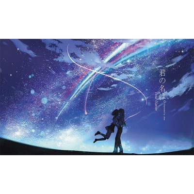 二次元动漫你的名字超大高清海报墙贴宿舍卧室唯美夜空流星壁纸1100x