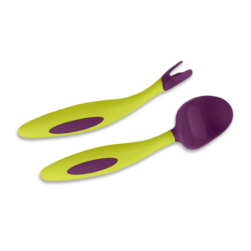 b.box cutlery set三角叉勺套装-葡萄紫