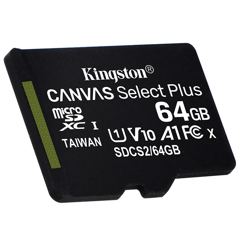 金士顿(Kingston)64GB UHS-I Class10 TF(Micro SD)高速存储卡 读速100MB/s