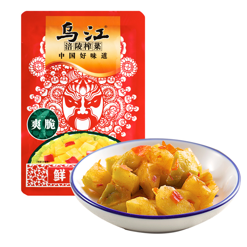 晋唐 乌江涪陵榨菜鲜爽菜丝80g 咸菜下饭菜 整箱装100袋/箱