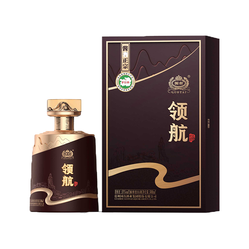 贵州国台领航53度500mL*1瓶酱香型白酒