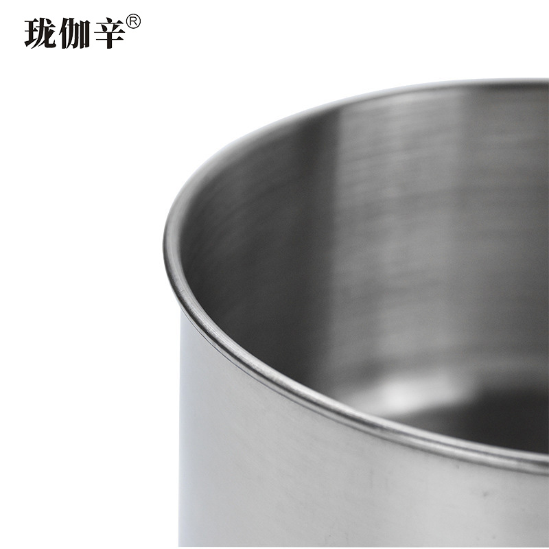 珑伽辛 不锈钢卷边平底水勺水瓢 大号/个高清大图