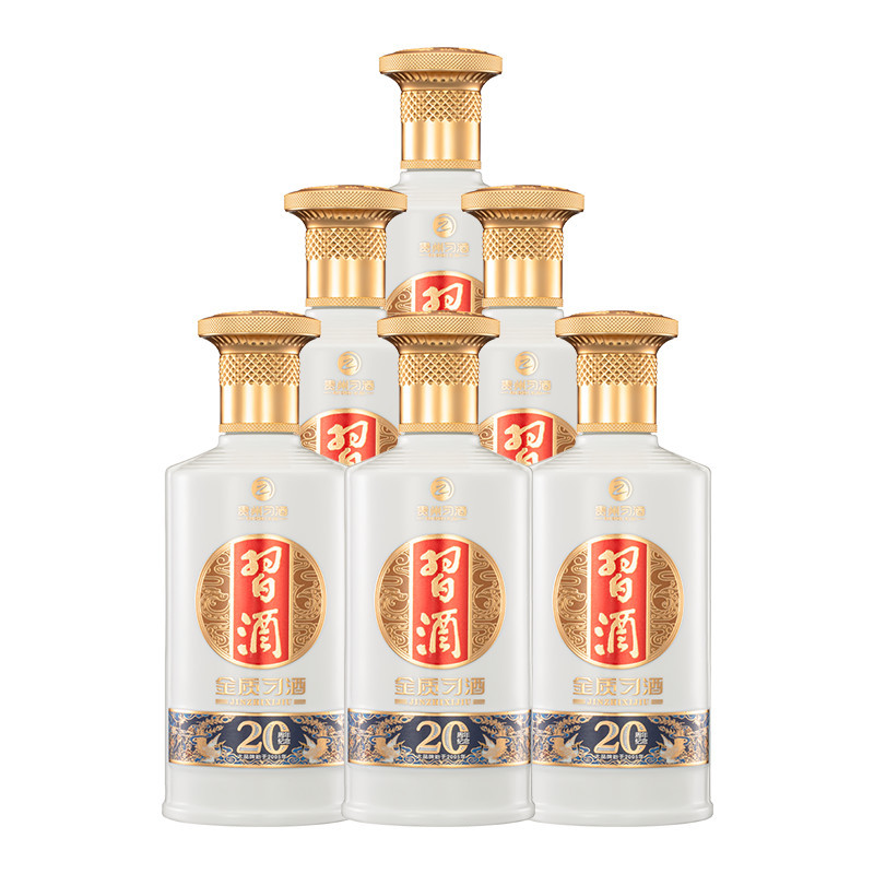 贵州习酒 金质习酒53度 500ml*6瓶 整箱装高度酱香型白酒 新版 習酒(XI LIQUOR)