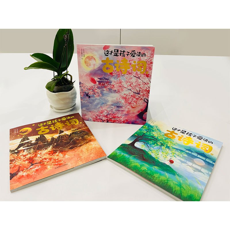 这才是孩子爱读的古诗词 [正版]这才是孩子爱读的古诗词 全3册 全彩中国风 古诗词思维导图手册小学生课外阅读书 比长安