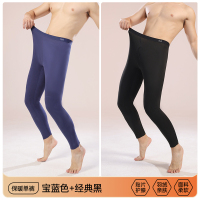 猫人秋冬加厚男士德绒保暖裤羽绒蚕丝护膝东北中老年棉裤线裤270g L【推荐90-120斤】 经典黑+宝蓝色【羽绒蚕丝贴片】