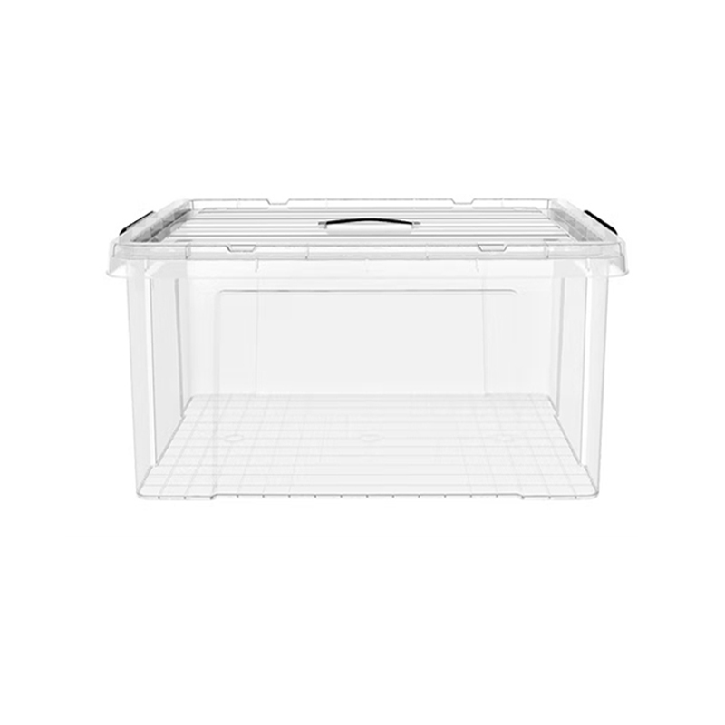 空間専門家(SPACEXPERT) 衣物收纳箱塑料整理箱车载储物箱105L透明 带提手高清大图