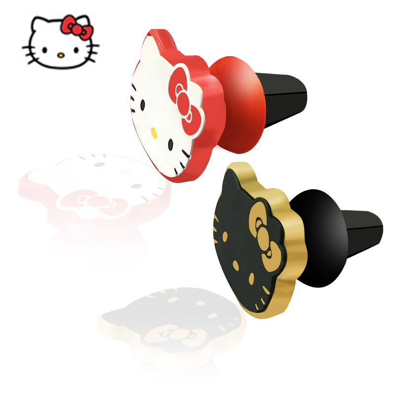 HelloKitty凯蒂猫正版车载金属手机架 汽车车用导航支架手机支撑架多功能磁力架 汽车用品