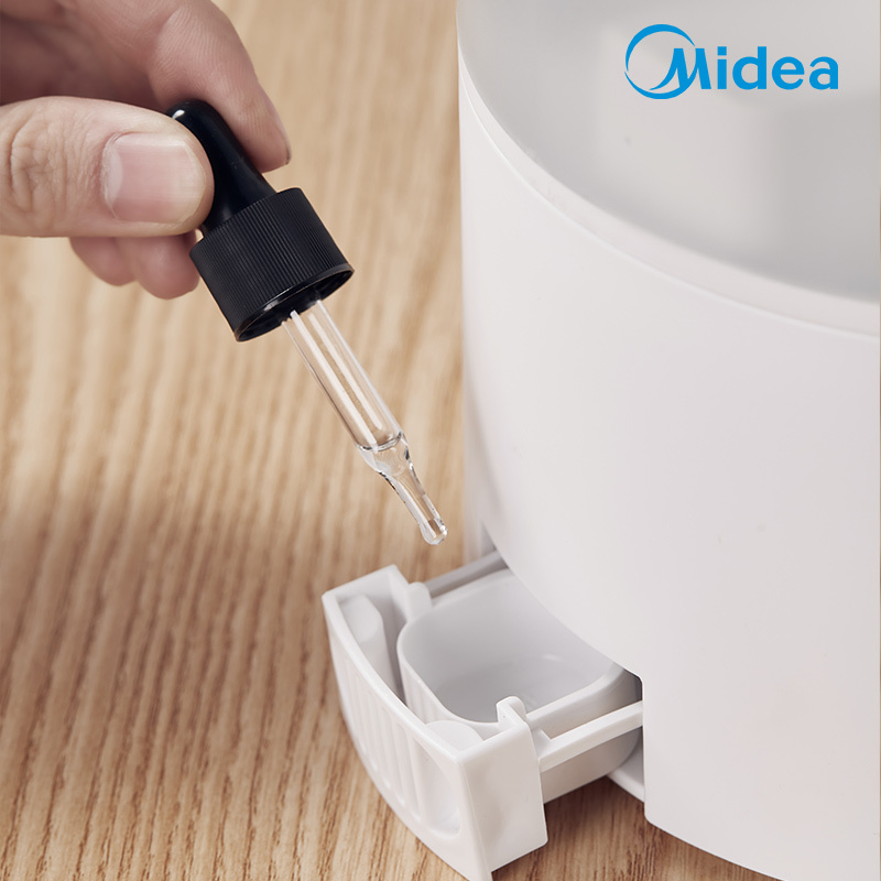 美的(Midea)加湿器 家用静音迷你香薰机高出雾大容量母婴室内空气加湿器SC-3E40 白
