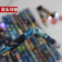 磁力十二星座发光转转笔可折叠指尖减压玩具罚抄笔情侣中性笔 随机半支