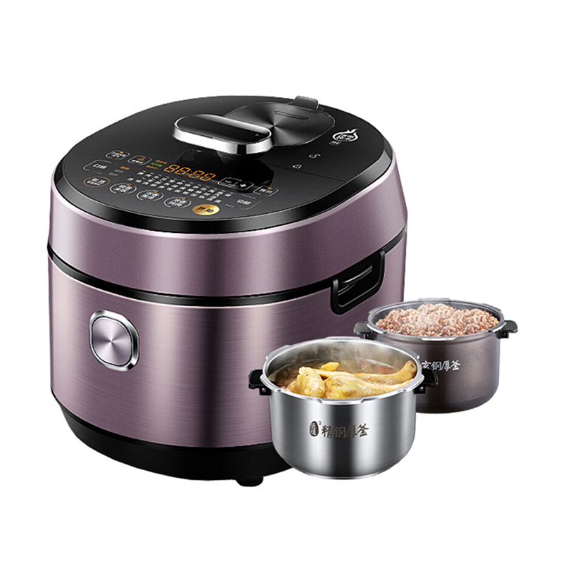 美的[Midea]电压力锅 IH电磁加热可中途加菜 钢胆5L高压锅 MY-HT5077P