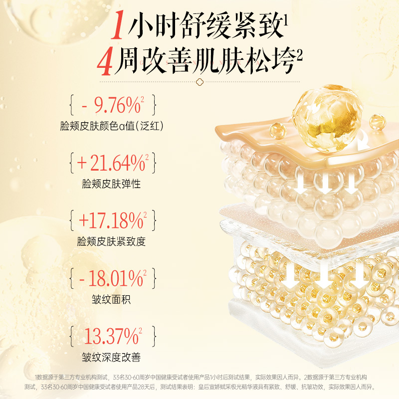 片仔癀皇后宣娇赋采系列减少皱纹弹力紧致精华国货老品牌女高清大图