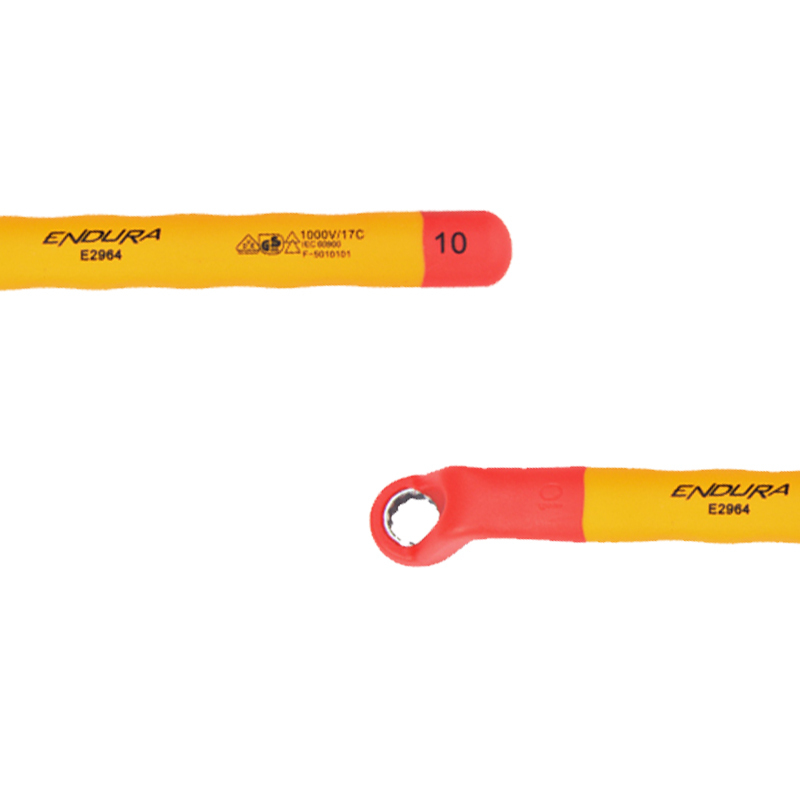 力易得(ENDURA) 双色VDE绝缘梅花扳手 电工扳手 24mm E2976 1把(货期3-5天)