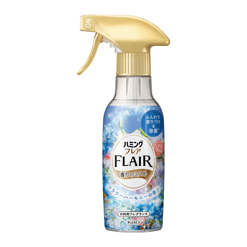 花王(KAO) flair衣物柔顺剂 衣物除异味喷雾防皱柔顺火锅去味清新喷雾空气防静电喷雾清新剂 日本进口270ml