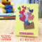 DIY教师节立体贺卡手工制作材料包 幼儿园儿童小学生送老师感谢粘贴创意自制卡片信封小鸡啄米礼物玩具-