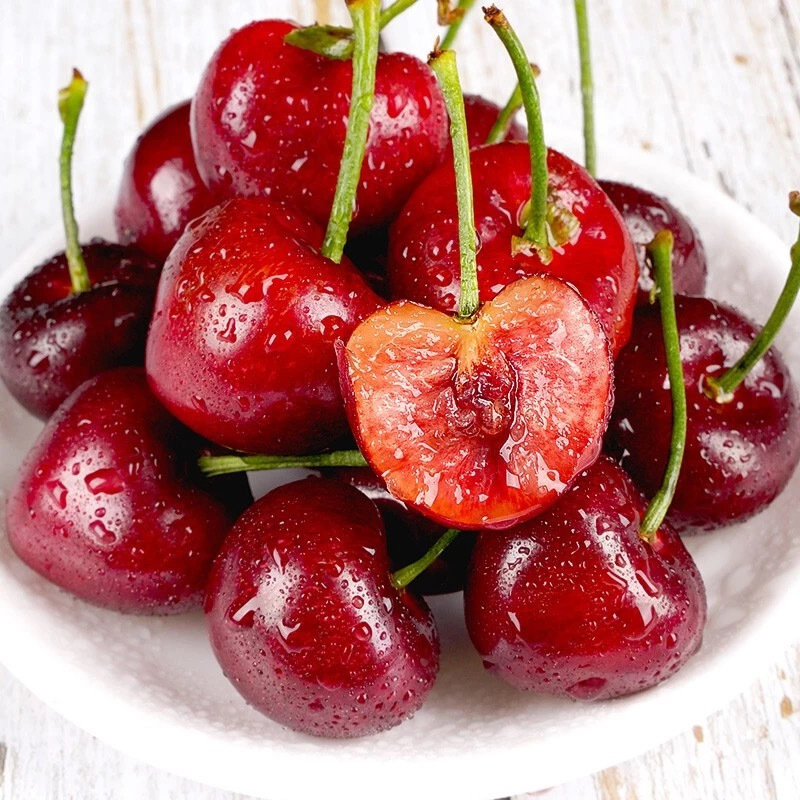 预售五个农民山东烟台大樱桃带箱2斤中果国产车厘子新鲜应季水果528前