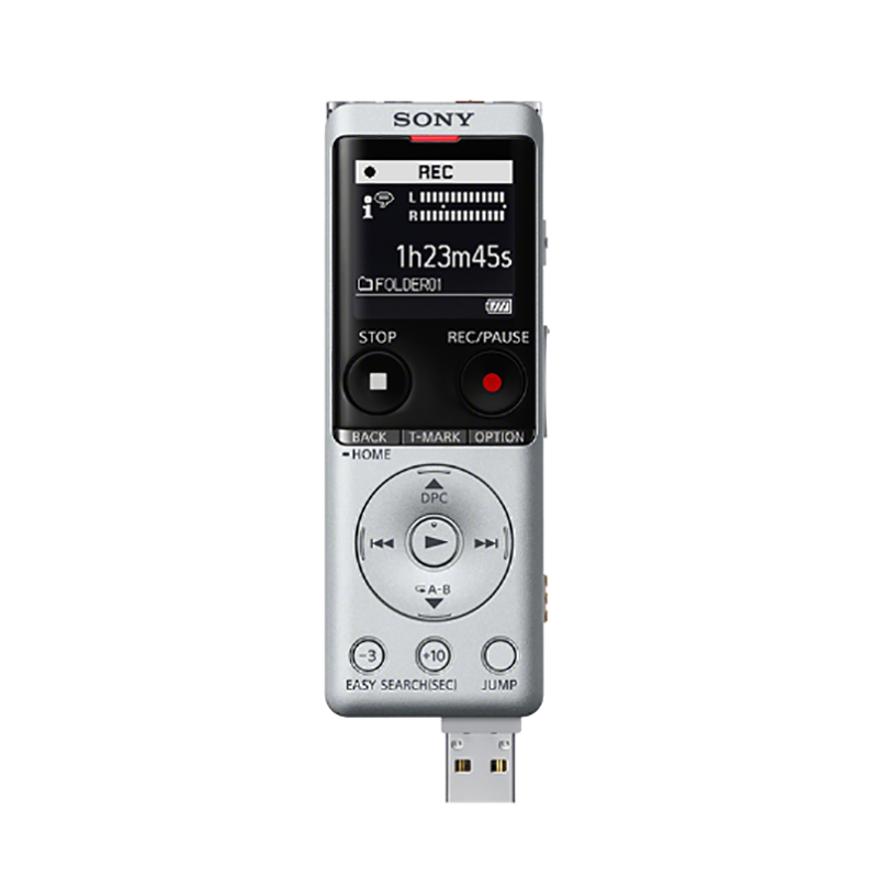 索尼(SONY)ICD-UX570F( 银色)高质量数码录音笔 4G