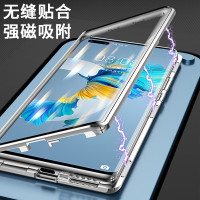 ZNNCO 适用华为mate40pro手机壳 mate40保护套5G双面玻璃金属磁吸边框防摔硬壳男女款丨360°全包防护