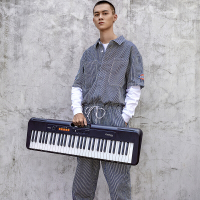 卡西欧(CASIO)电子琴CTS100演奏教学初学轻量时尚潮玩娱乐入门款61键电子琴