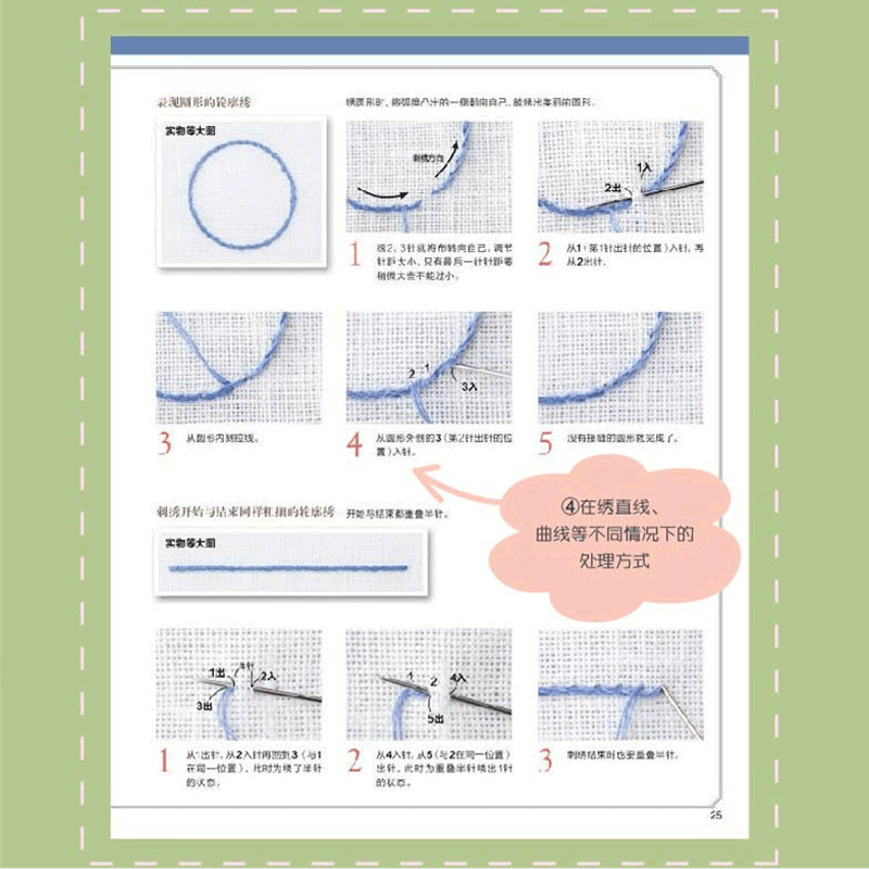 [醉染正版]刺绣基础针法超图解 日本非乐工作室著 刺绣针法书织毛衣袜子针织编织结绳书籍 手工diy刺绣书 超百种刺法立高清大图