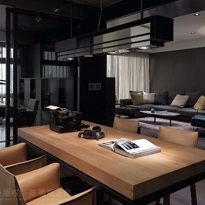 实木闪电客电脑桌台式家用北欧书桌办公桌书房书法桌卧室学习写字桌子