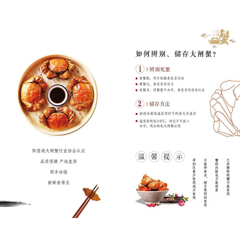 阳澄湖 乡土工坊 大闸蟹 498型