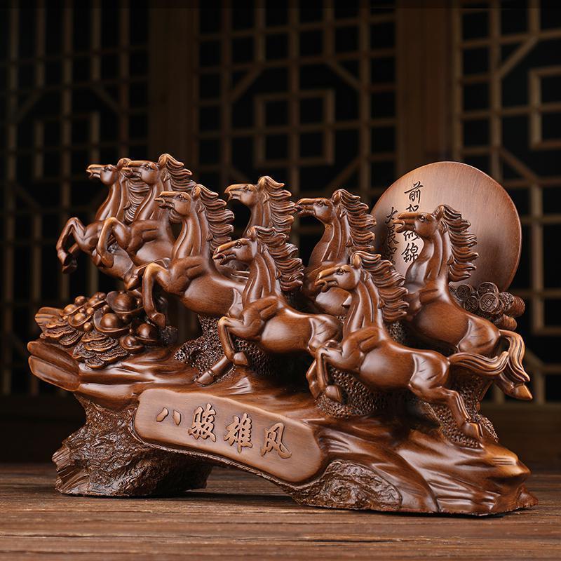 马摆件马到成功风水工艺品办公室桌公司前台装饰开业乔迁礼品_291_525