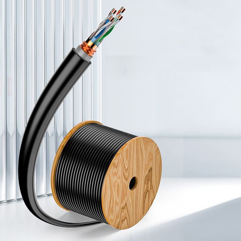 淘行者 TXZ-77E 六类单层屏蔽 网络线 305.00 米/箱 网线/电话线(计价单位:箱)黑色高清大图