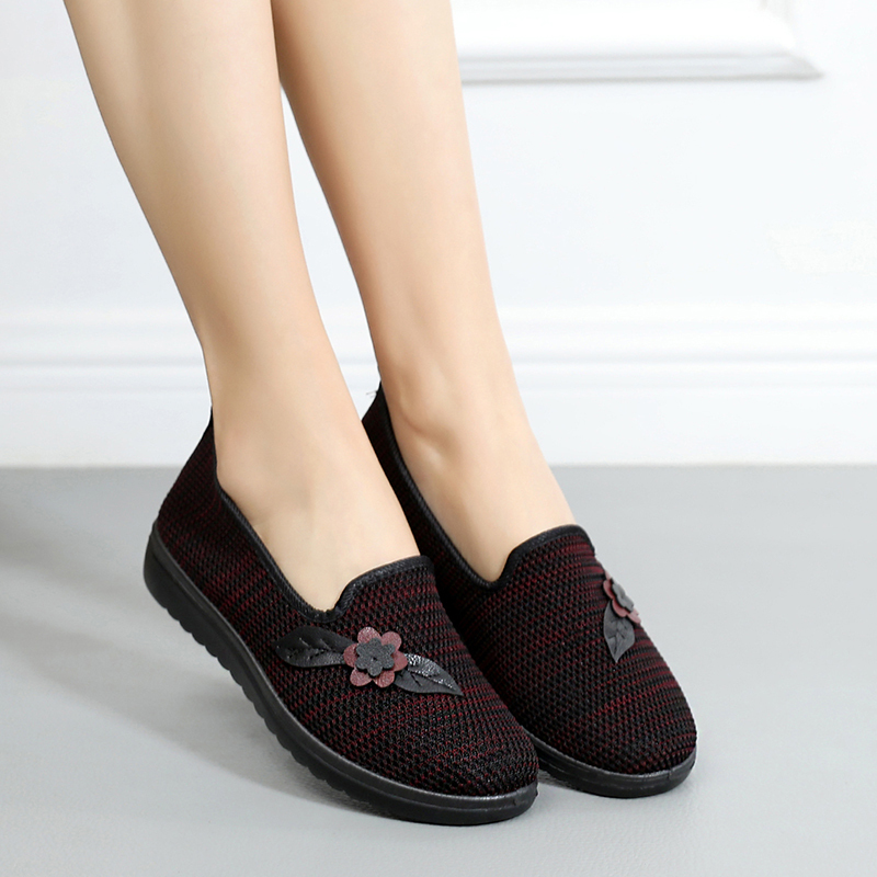 老人老年老太太女鞋防滑奶奶鞋透气老北京布鞋春季中老年妈妈单鞋