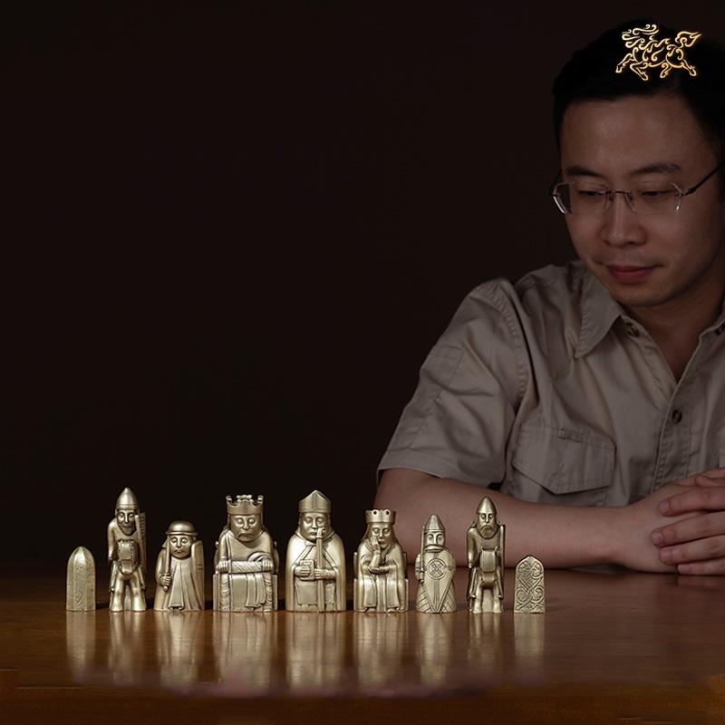 美帮汇大英博物馆授权《路易斯西洋棋套装(一套九个》 摆件高清大图