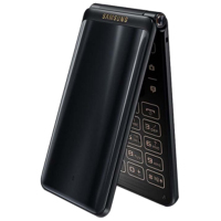 SAMSUNG/三星 Galaxy Folder2 (SM-G1650)2GB+16GB 琉璃黑 全网通4G翻盖老人手机