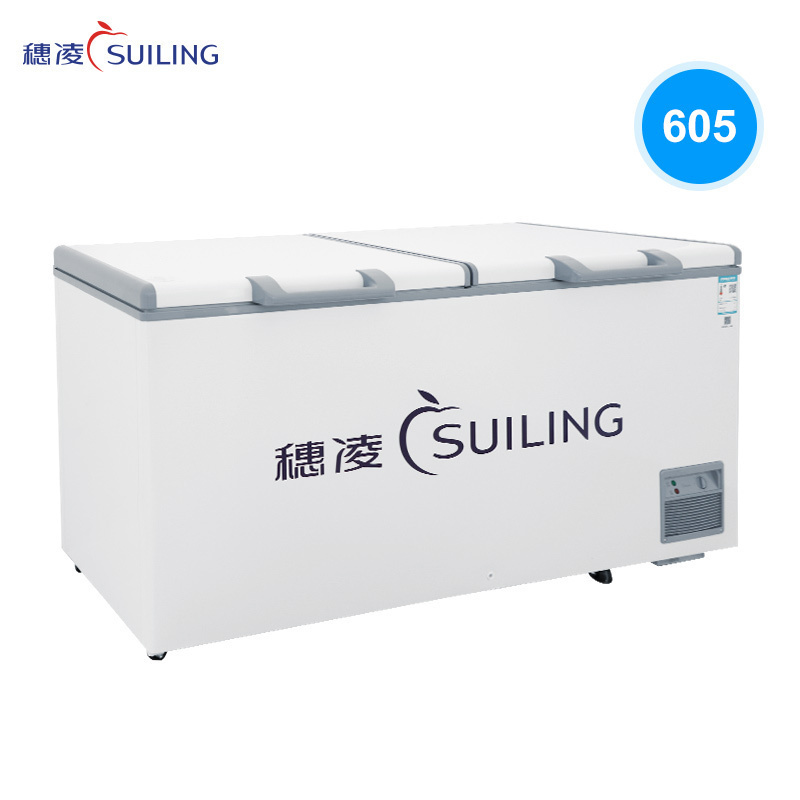 穗凌(SUILING)BD-605E单温大卧柜冰柜冷冻冷藏柜转换厨房冰箱保鲜柜速冻顶开门密封柜商用雪柜544升一级能效