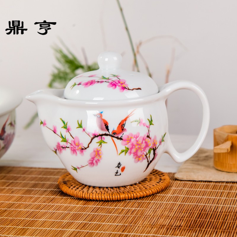 鼎亨俭堂景德镇陶瓷泡茶壶套装家用青花瓷功夫茶具带过滤茶壶水壶