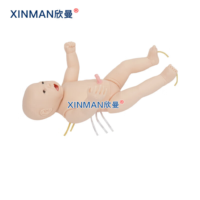 欣曼科教 高级新生儿心肺复苏模拟人 婴儿CPR心肺复苏急救人体模型 新生儿窒息复苏模型XM-CPR153高清大图