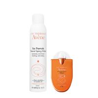雅漾(Avene)清爽倍护便携防晒乳30ml+舒护活泉水喷雾300ml
