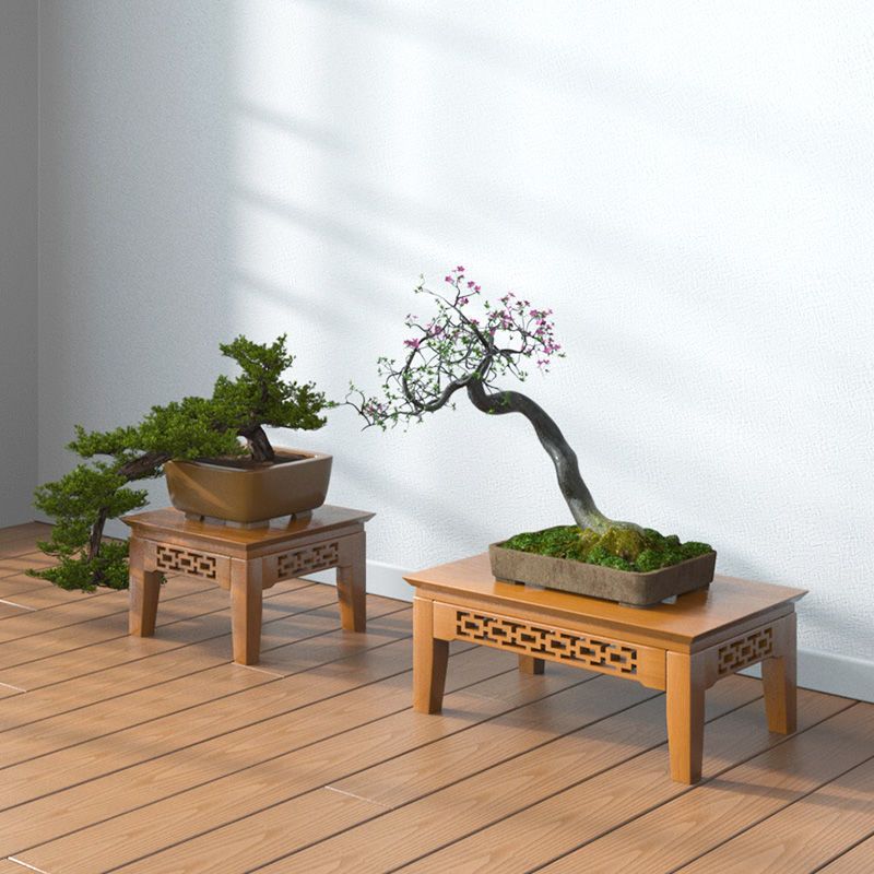 工匠时光花架子花盆架客厅落地花架置物架阳台实木中式花架室内花台