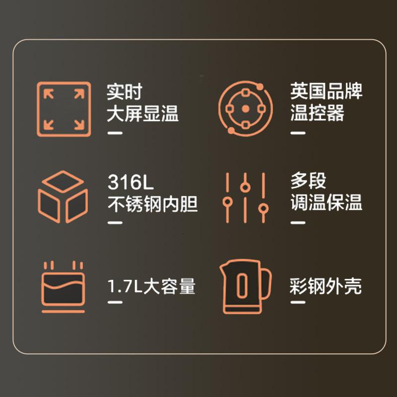 苏泊尔(SUPOR) SW-17J60A 1.7L 电热壶 (计价单位:台) 灰色高清大图