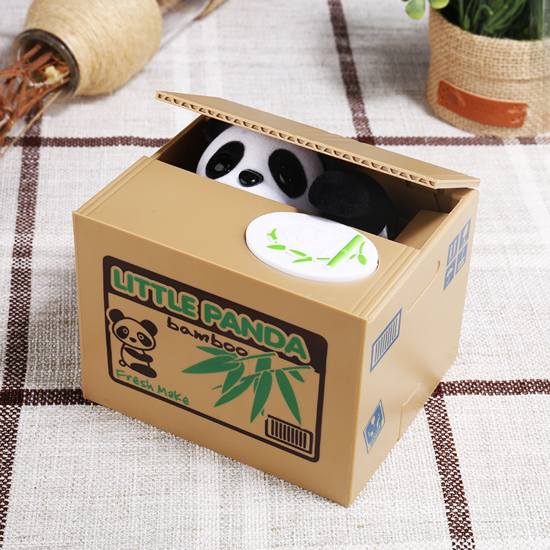 偷钱猫存储罐硬币卡通存钱罐抖音儿童生日小狗小猫咪创意礼品
