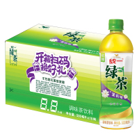 统一 绿茶水 饮料500ml*15瓶整箱 清凉休闲饮品冰红茶茶派非果粒橙非橙汁
